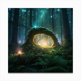 Fairy Forest Paintings Art Print 6 Canvas Print