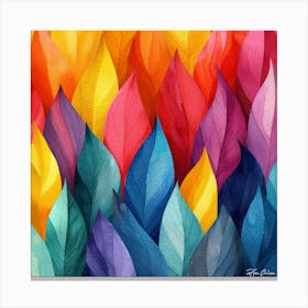 Colorful Leaves Canvas Print