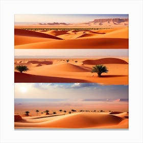 Sahara Desert Landscape Canvas Print