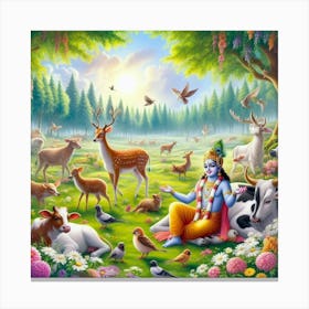 Lord Krishna 1 Canvas Print