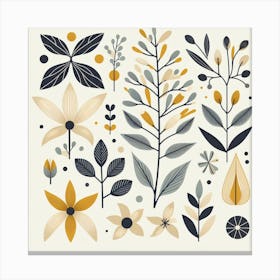 Scandinavian style, Sprig of ylang-ylang Canvas Print