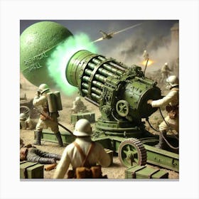 Venusian Artillery Chemical Shell Converted Canvas Print