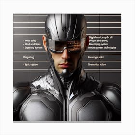 Futuristic Man 48 Canvas Print