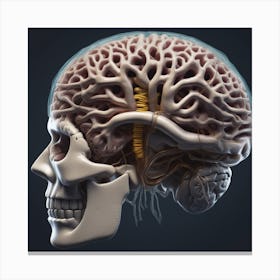 Human Brain 45 Canvas Print