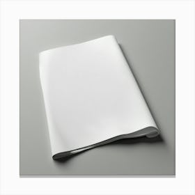 White Paper On A Grey Background Canvas Print