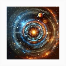 Nasa Space Background Canvas Print