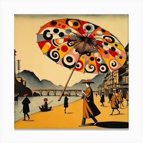 Japanese umbrella Canvas Print