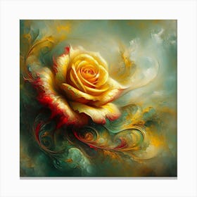 Yellow Rose Canvas Print