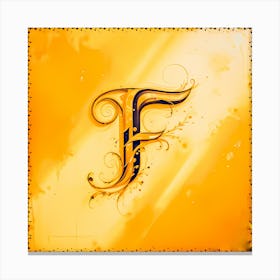 Letter F Canvas Print