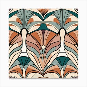 Deco Pattern Bohemian Whimsical Canvas Print