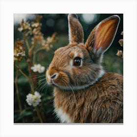 Default A Beautiful Rabbit Her Eyes Are Hazel Her Hair Is Cool 3 Canvas Print