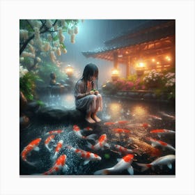 Koi Pond 4 Canvas Print