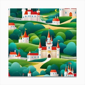 Fairy Tale Castle Canvas Print