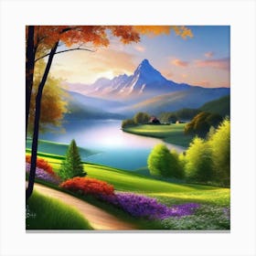 Landscape Painting 78 Canvas Print