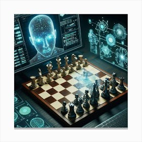 Artificial Intelligence Chess Game Canvas Print