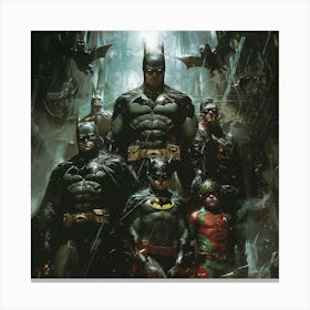 Bat Family Canvas Print