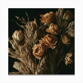 Dry Roses Canvas Print