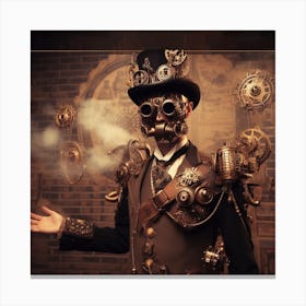 Steampunk Man 1 Canvas Print