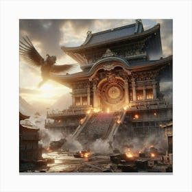 Samurai Castle Canvas Print