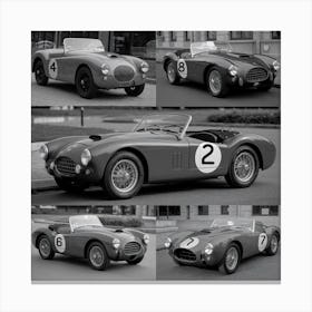 Four Classic Sports Cars 1920s Canvas Print