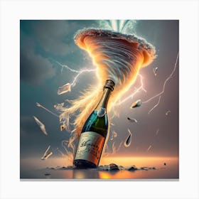 Bottle Of Champagne 1 Canvas Print