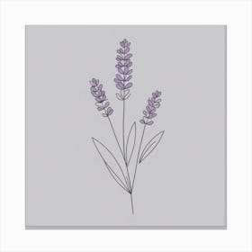 Lavender Flower Canvas Print