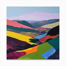 Colourful Abstract Northumberland National Park England 1 Canvas Print