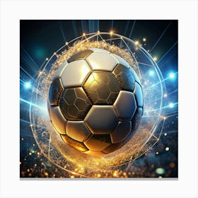 Soccer Ball In The Light Canvas Print