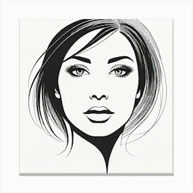 Portrait Of A Woman 3 Canvas Print