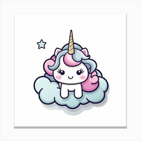 Cute Unicorn 799 Canvas Print