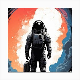 Astronaut In Space Canvas Print