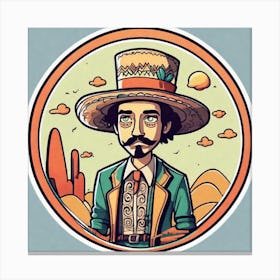 Mexico Sticker 2d Cute Fantasy Dreamy Vector Illustration 2d Flat Centered By Tim Burton Pr (29) Canvas Print