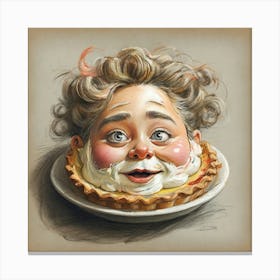 Pie Face Canvas Print