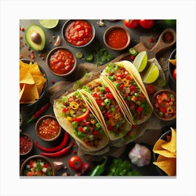 Mexican Food 2 Canvas Print