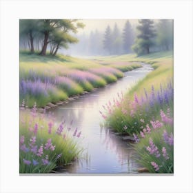 Delicate Splash Of Lavender Canvas Print