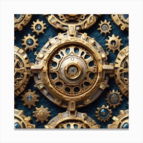 Steampunk Background 5 Canvas Print