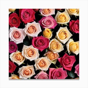 Colorful Roses 27 Canvas Print