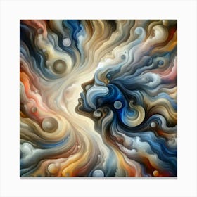 Abstract Painting of Beauty Canvas Print