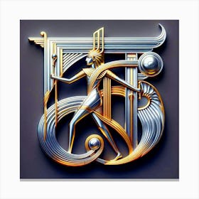 Egyptian Art Deco 34 Canvas Print