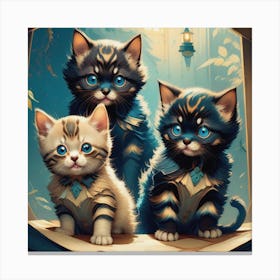 Curious Kittens Canvas Print