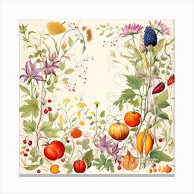 Garden Of Fruits And Vegetables Canvas Print