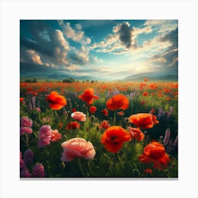 Field Of Poppies 1 Canvas Print