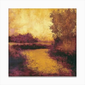 Sunset By The River 2 Canvas Print