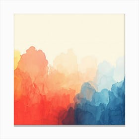 Abstract Watercolor Painting 13 Canvas Print