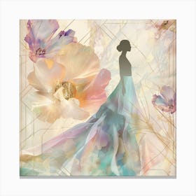 Woman In A Dress 9 Canvas Print