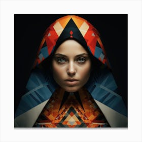 Geometric Argentinian Woman 04 Canvas Print