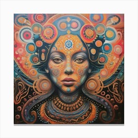 Psychedelic Woman Canvas Print