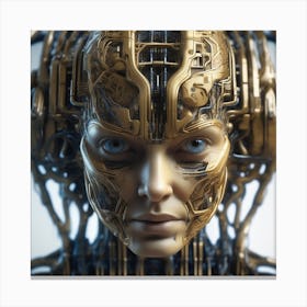 Cyborg Woman 106 Canvas Print