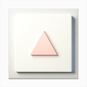 Triangle On A White Background Canvas Print