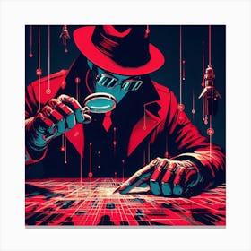 Man In Red Hat Canvas Print